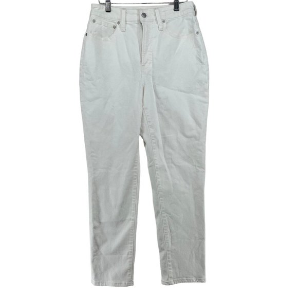 Madewell Denim - Madewell Tile White Curvy Perfect Skinny Jeans High Rise Women’s 28 NWT